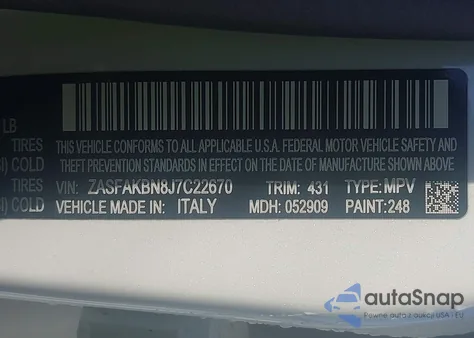 2018 Alfa Romeo Stelvio Ti Awd z USA, uszkodzony, nr VIN ZASFAKBN8J7C22670